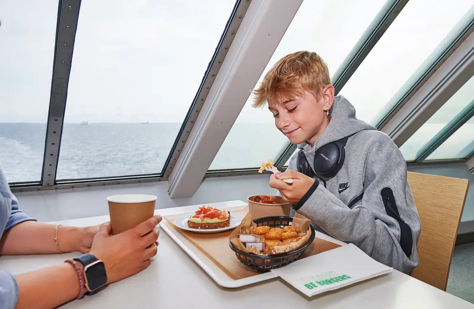 Bordrestaurant auf der Scandlines Fähre Rostock-Gedser