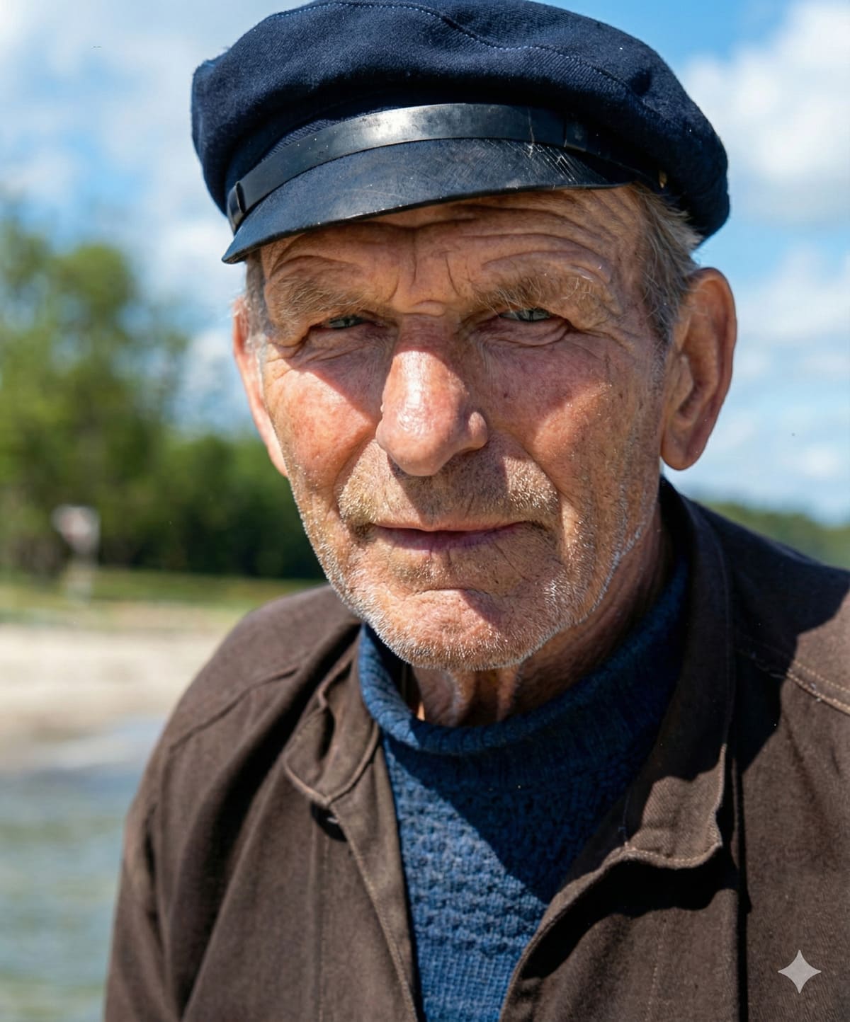 Portrait von Alfred Landt, Robbenjäger aus Nysted (1891-1981)