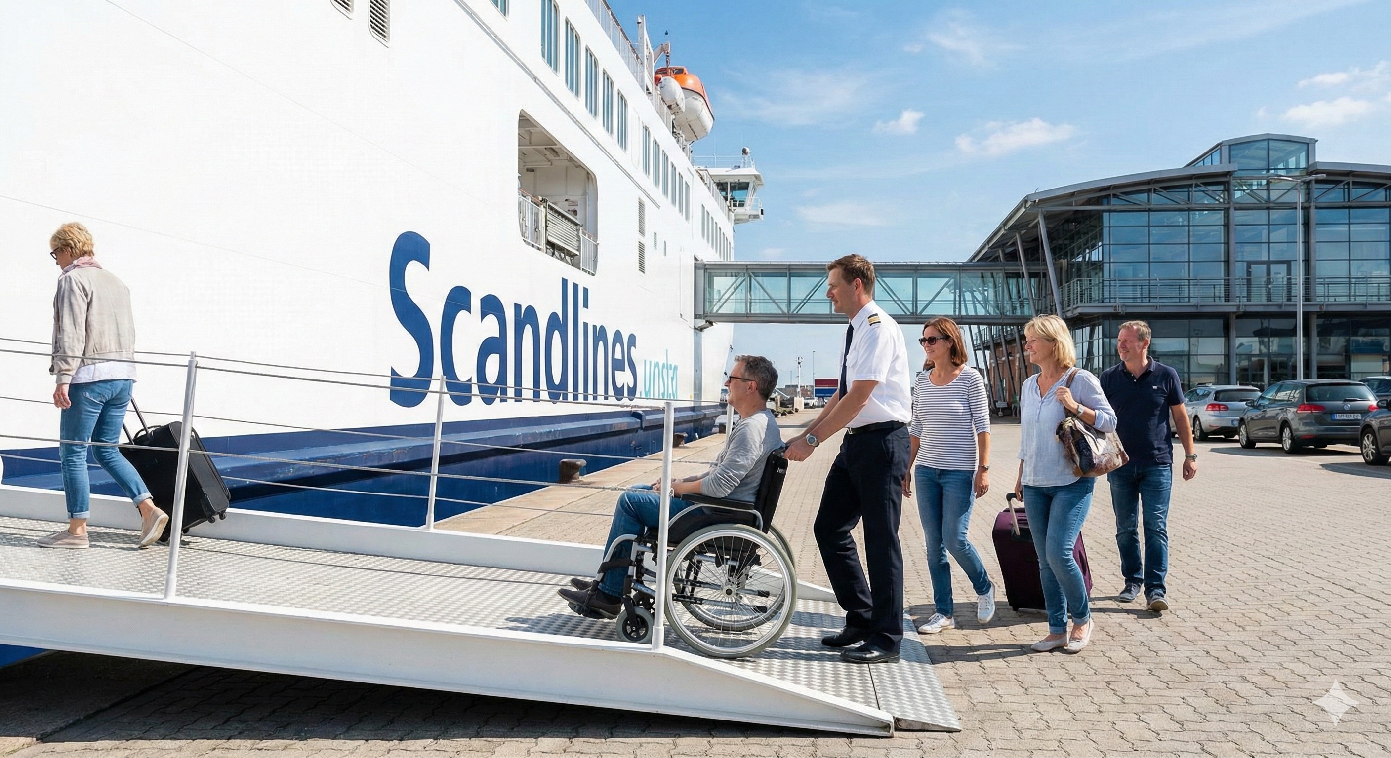 Deck-Plan mit barrierefreien Einrichtungen