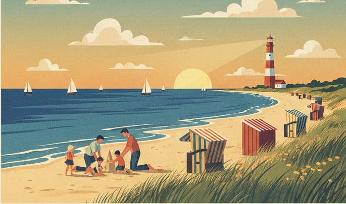 Dänemark im August - Spätsommer