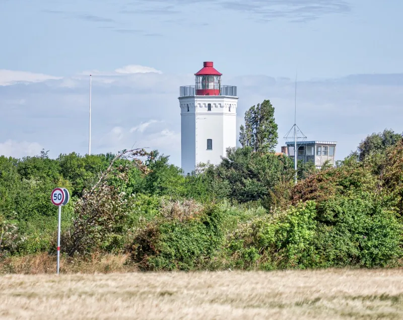 Der historische Leuchtturm Gedser Fyr an der Südspitze Dänemarks