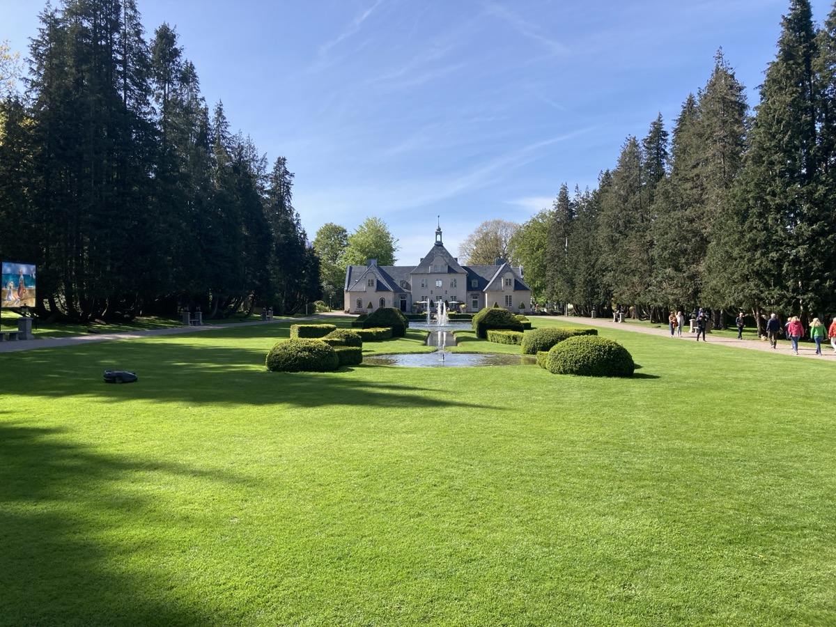 Barockgarten in Norrviken bei B&aring;stad mit Villa Abelin