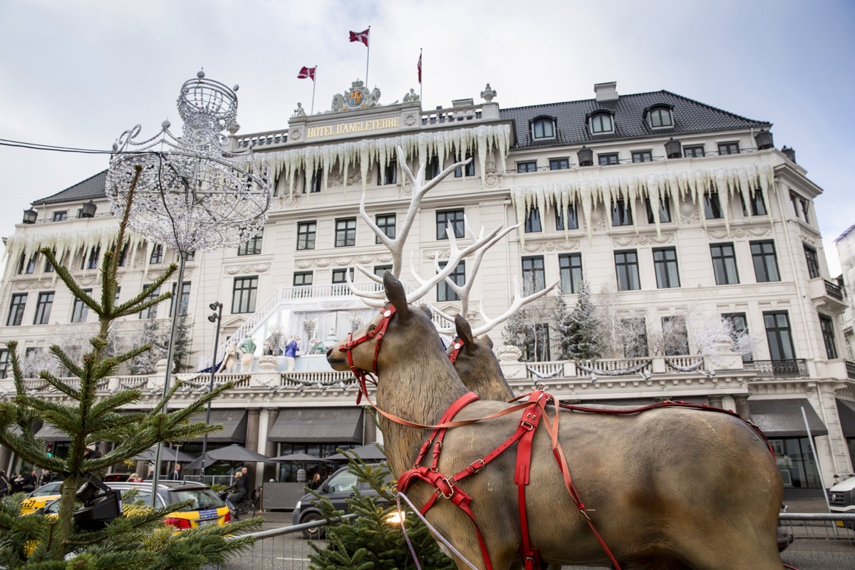 H&oslash;jbro Plads Julemarked traditioneller Weihnachtsmarkt