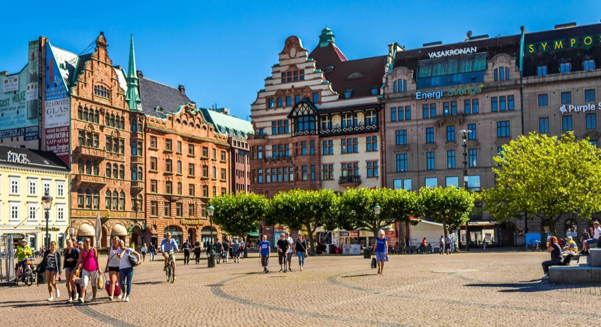 Stortorget, der Hauptplatz in Malmös Altstadt Gamla Staden