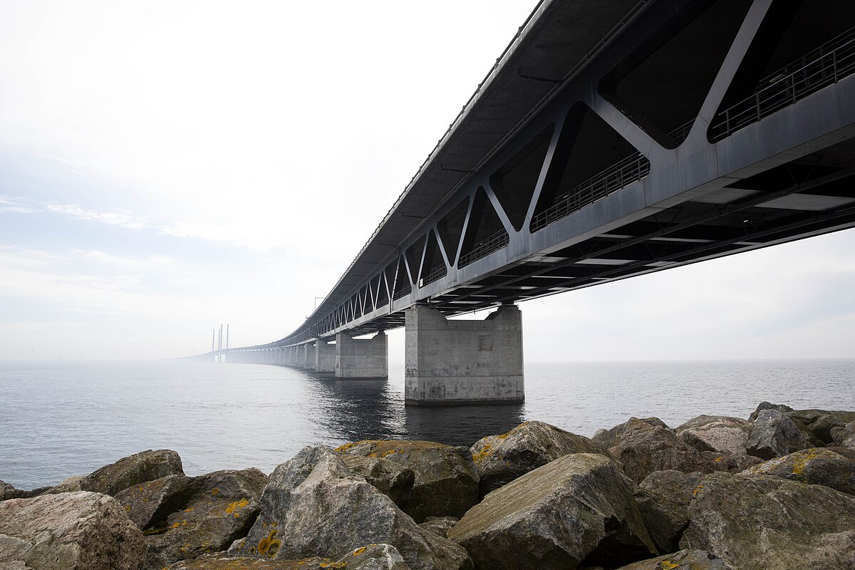 Öresundbrücke zwischen Kopenhagen und Malmö