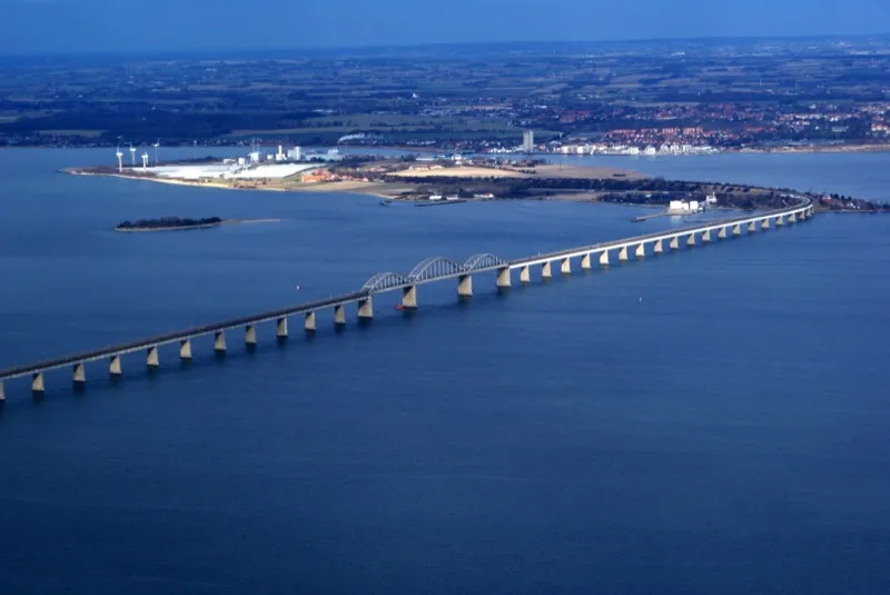 Storstrømsbroen - auf dem Weg von Gedser nach Kopenhagen überqueren Sie diese Brücke