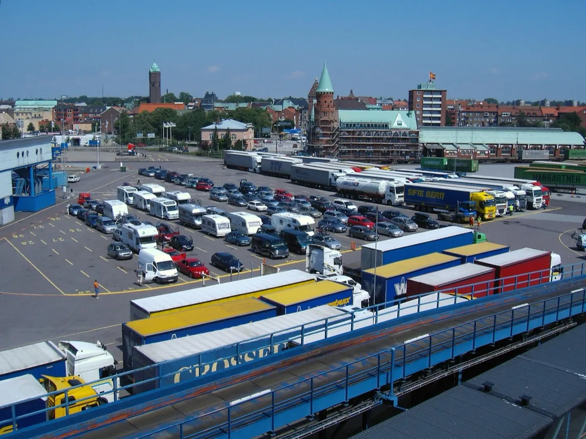 Hafen von Trelleborg in Südschweden