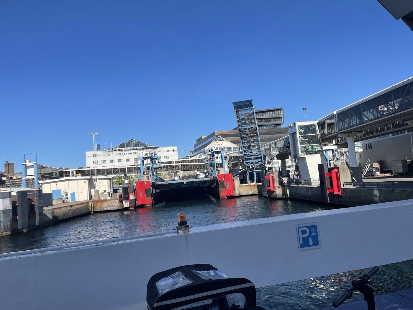 Anlegeman&ouml;ver in Helsingborg mit Heckklappe