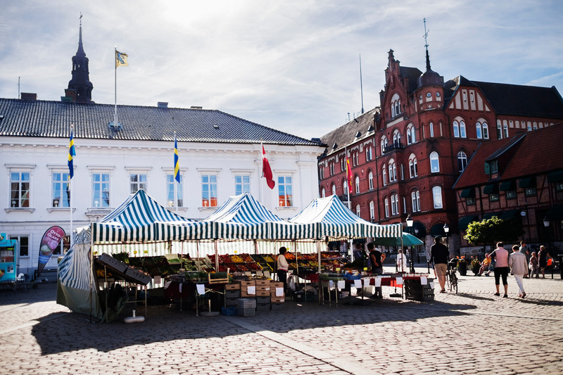 Das moderne Ystad in Südschweden
